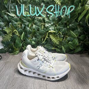 On Womens Cloudsurfer White Running Shoes Sneakers Size 7